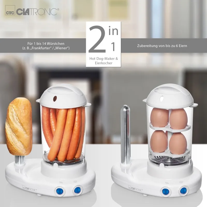 Хот-дог мейкер Clatronic HDM 3420 EK : хот-доги на будь-який смак у домашніх умовах